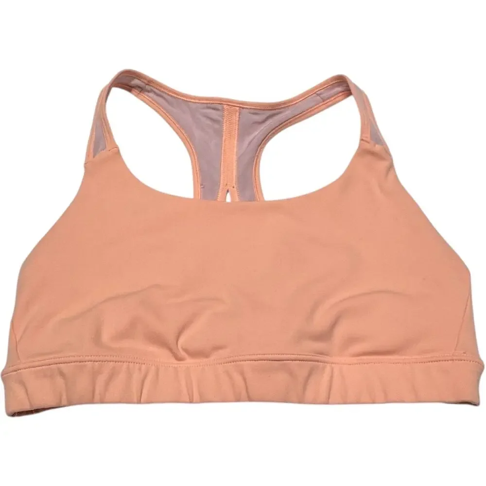 Athleta Racerback Sports Bra Peach Medium